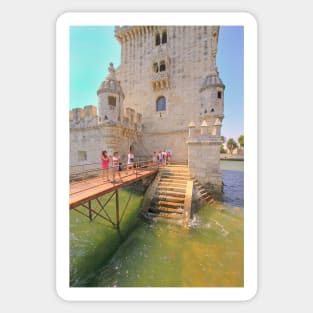 torre de Belém greens. Belém tower Sticker